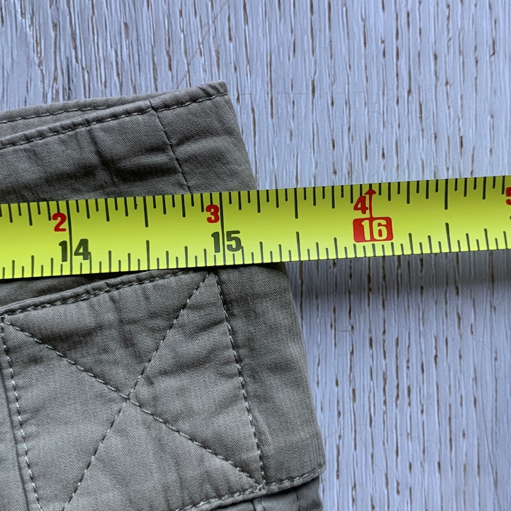 Frame twiil pleaded green pants size 6 cotton military‎ safari high waisted - Picture 10 of 15